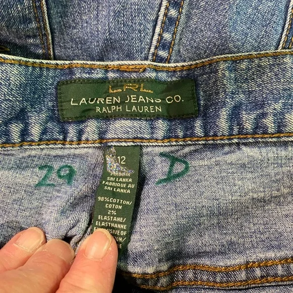 Vintage Ralph Lauren LRL Classic Fit Mom Jeans 12 short 29” inseam - Picture 8 of 8